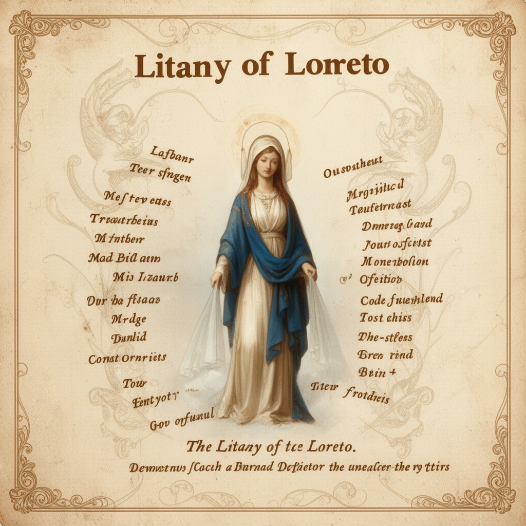 AI-generated illustration of Litany of Loreto