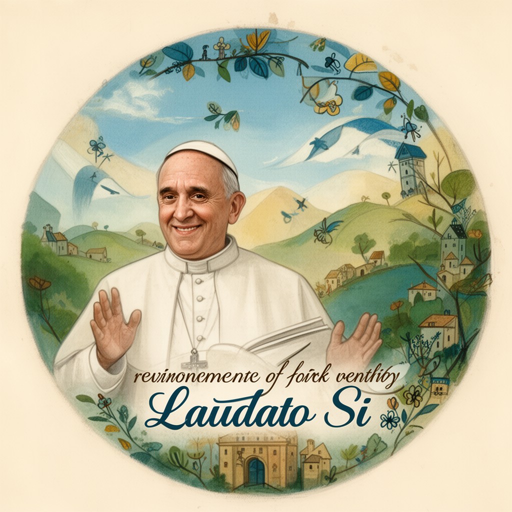 AI-generated illustration of Laudato si'