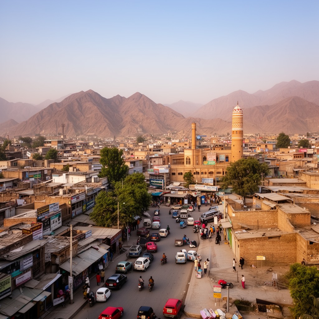 AI-generated illustration of Peshawar
