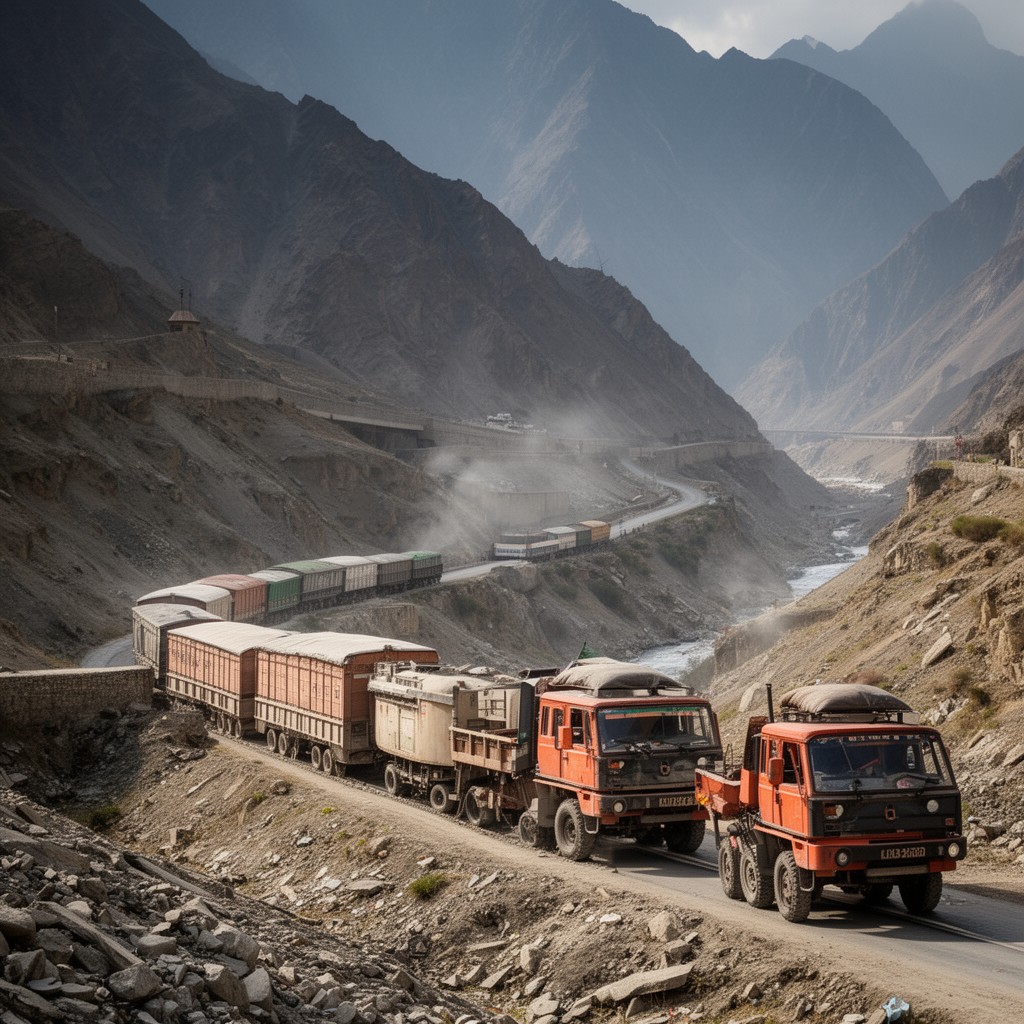 AI-generated illustration of Khyber Pass