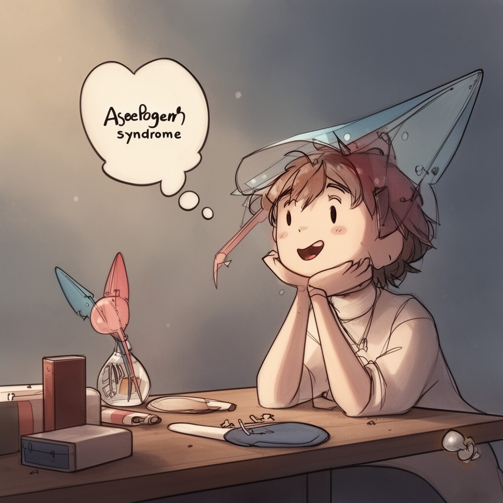 AI-generated illustration of Asperger syndrome