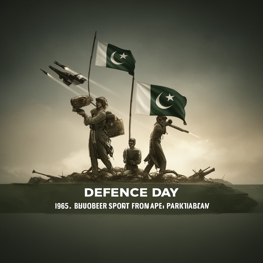 AI-generated illustration of Defence Day of Pakistan