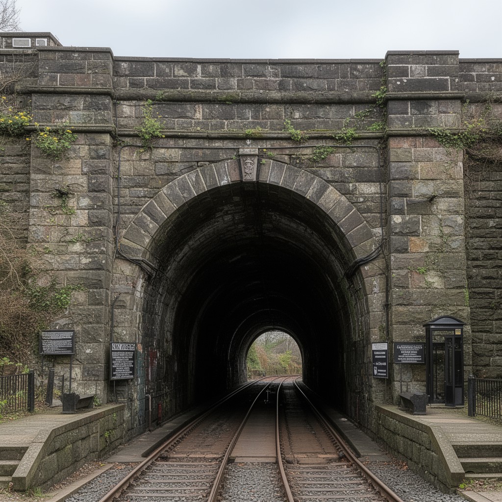 AI-generated illustration of Standedge tunnels