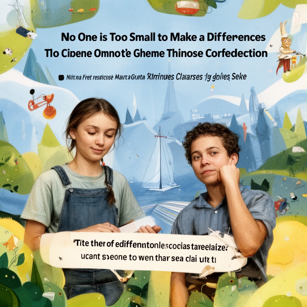 AI-generated illustration of No One Is Too Small to Make a Difference