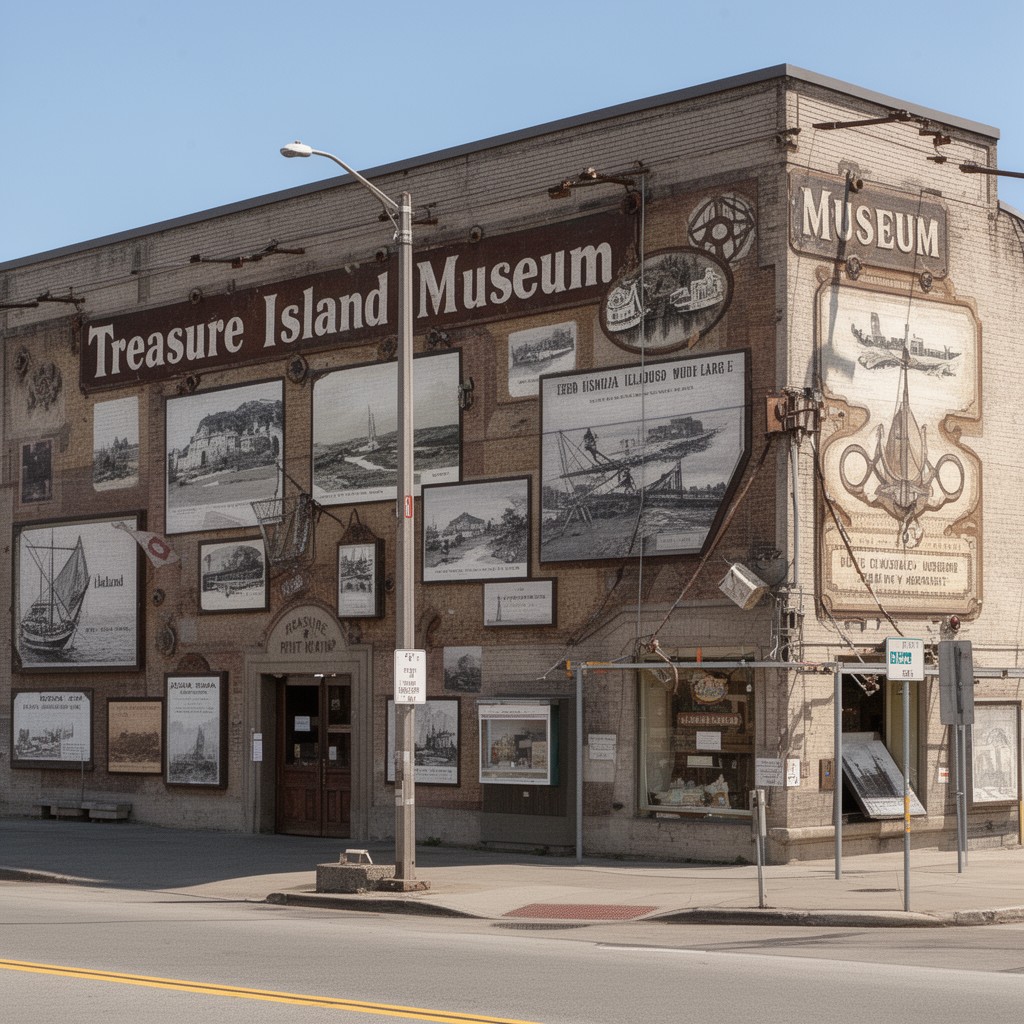AI-generated illustration of Treasure Island Museum