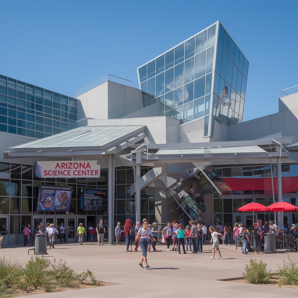 AI-generated illustration of Arizona Science Center