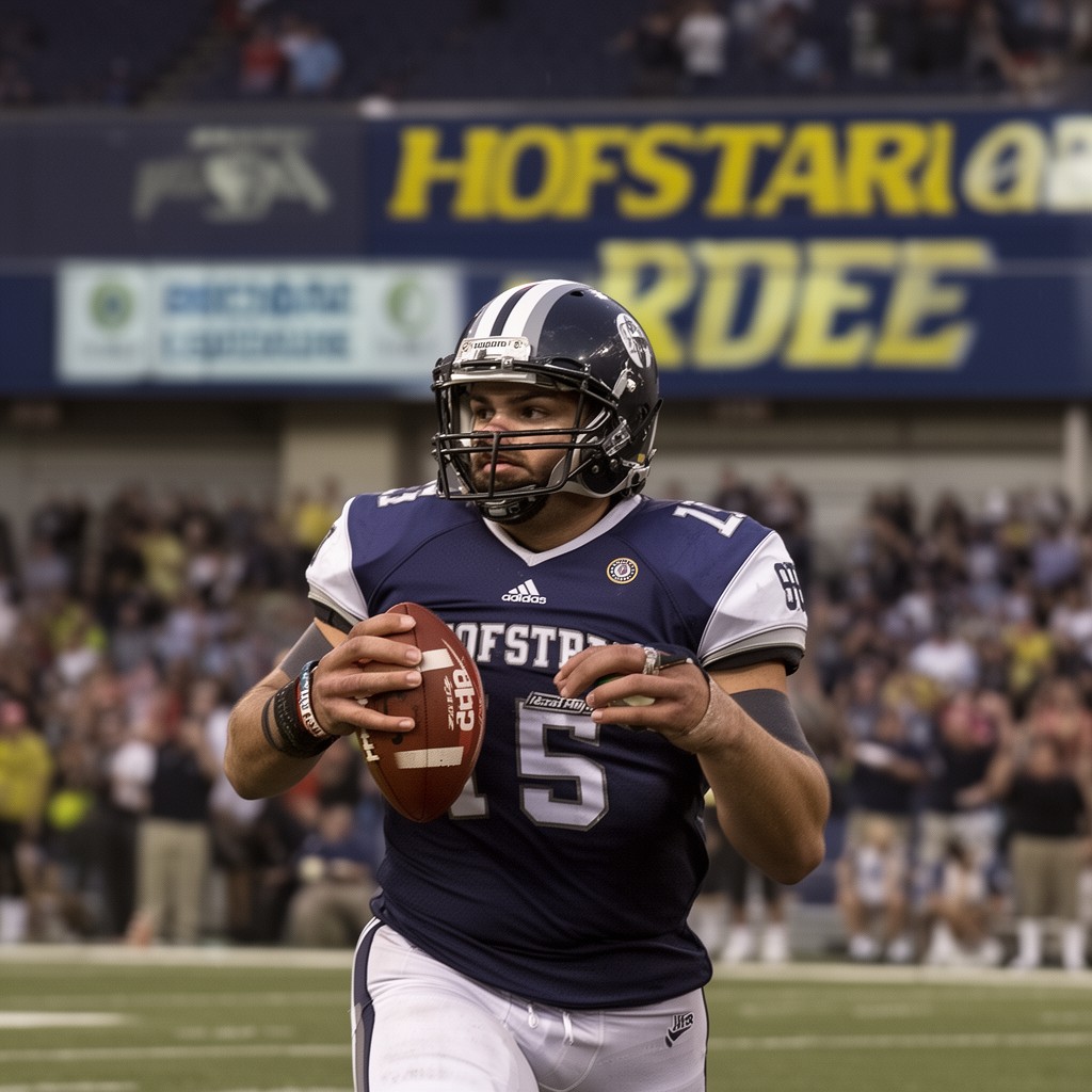 AI-generated illustration of Hofstra Pride football