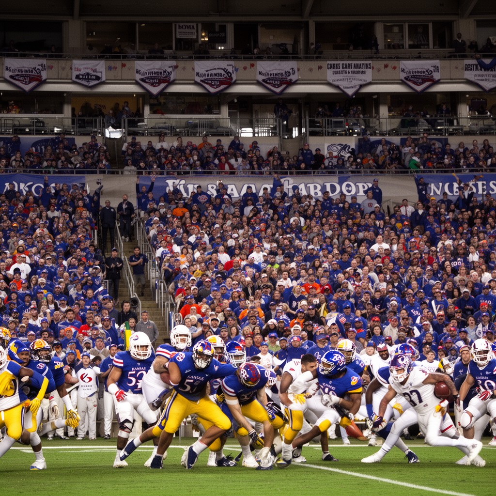 AI-generated illustration of Kansas Jayhawks football