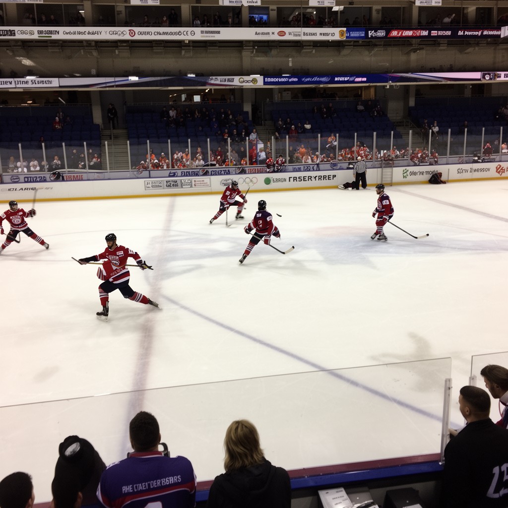 AI-generated illustration of United States men's national ice hockey team
