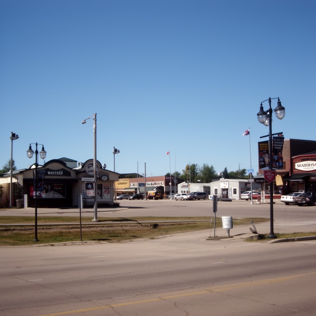 AI-generated illustration of Warroad, Minnesota, United States