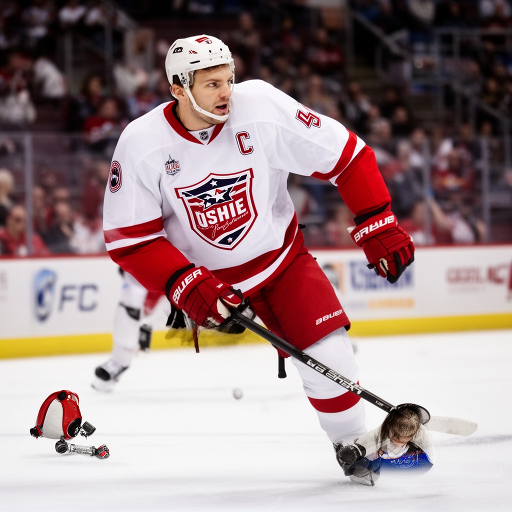 AI-generated illustration of @TJOshie77