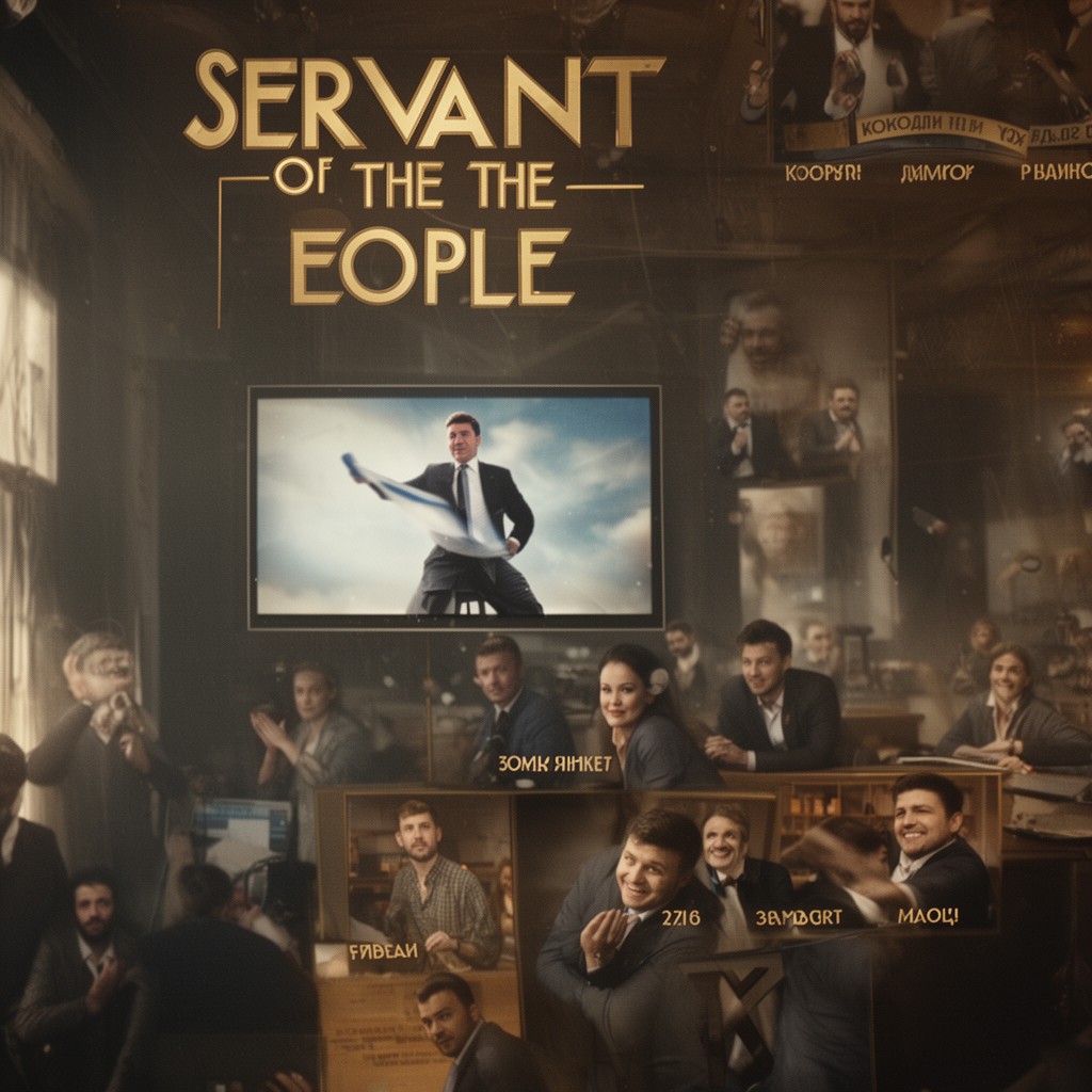 AI-generated illustration of Servant of the People (TV series)