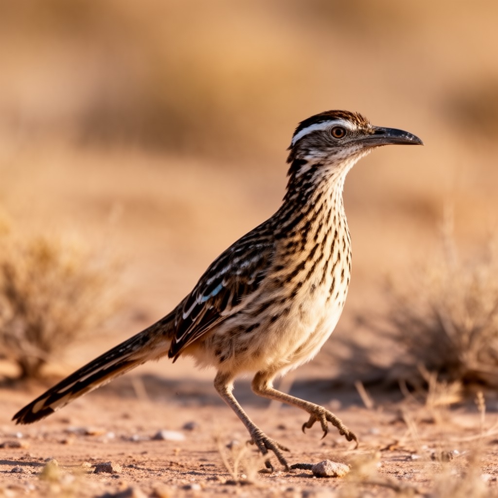 AI-generated illustration of greater roadrunner