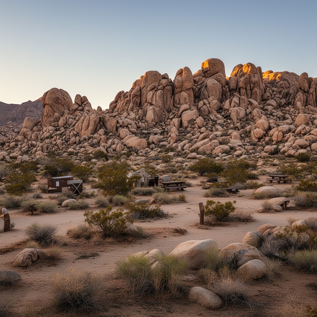 AI-generated illustration of Hidden Valley Campground