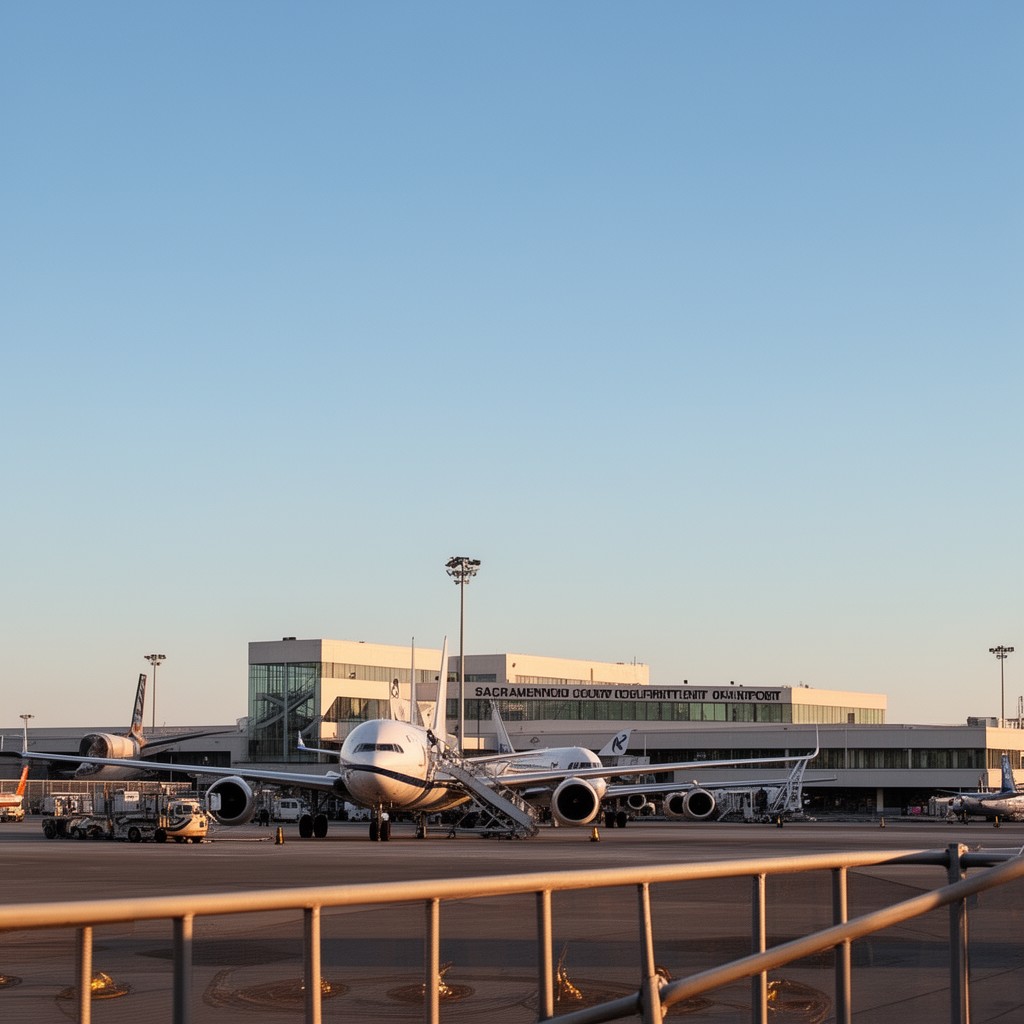 AI-generated illustration of Sacramento County Department of Airports