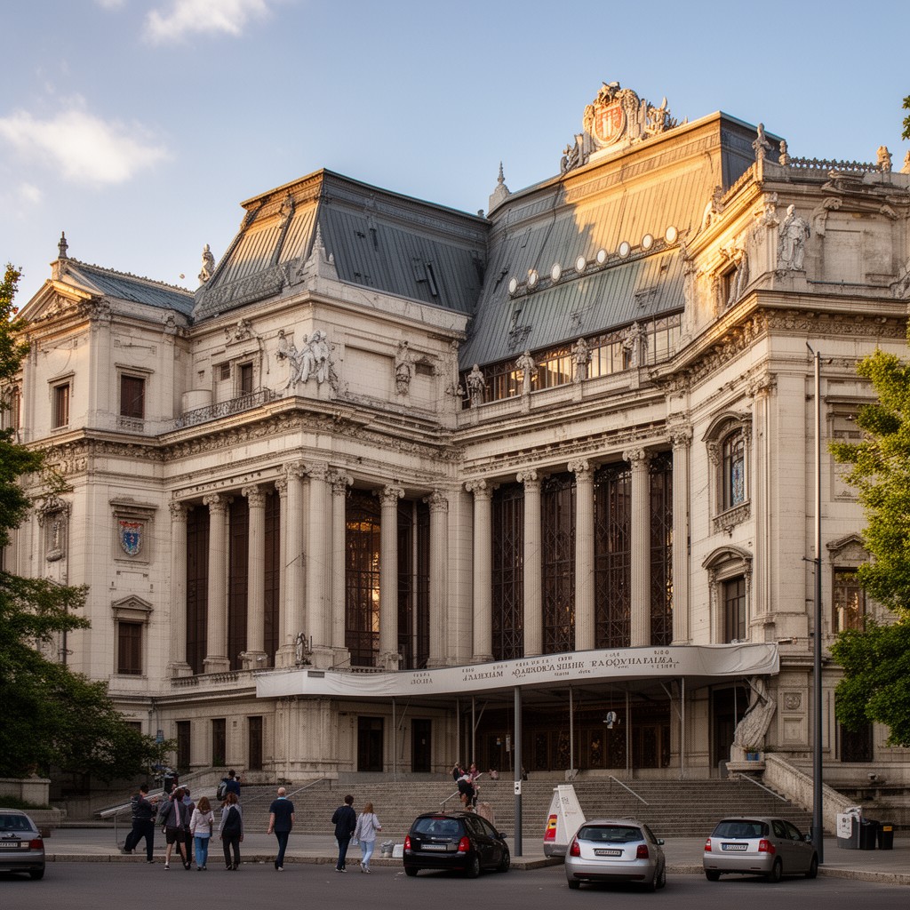 AI-generated illustration of Serbian Academy of Sciences and Arts