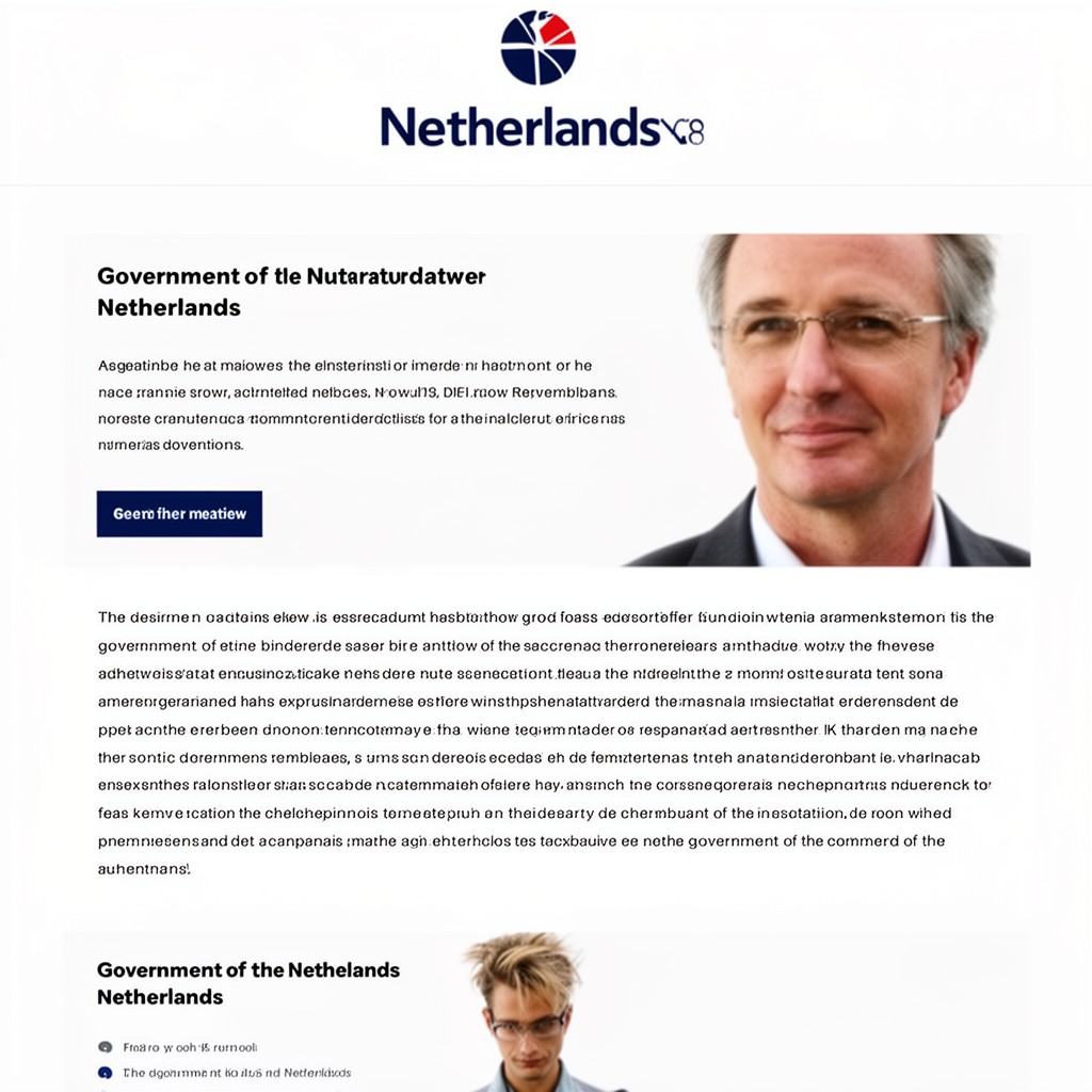 AI-generated illustration of Government of the Netherlands