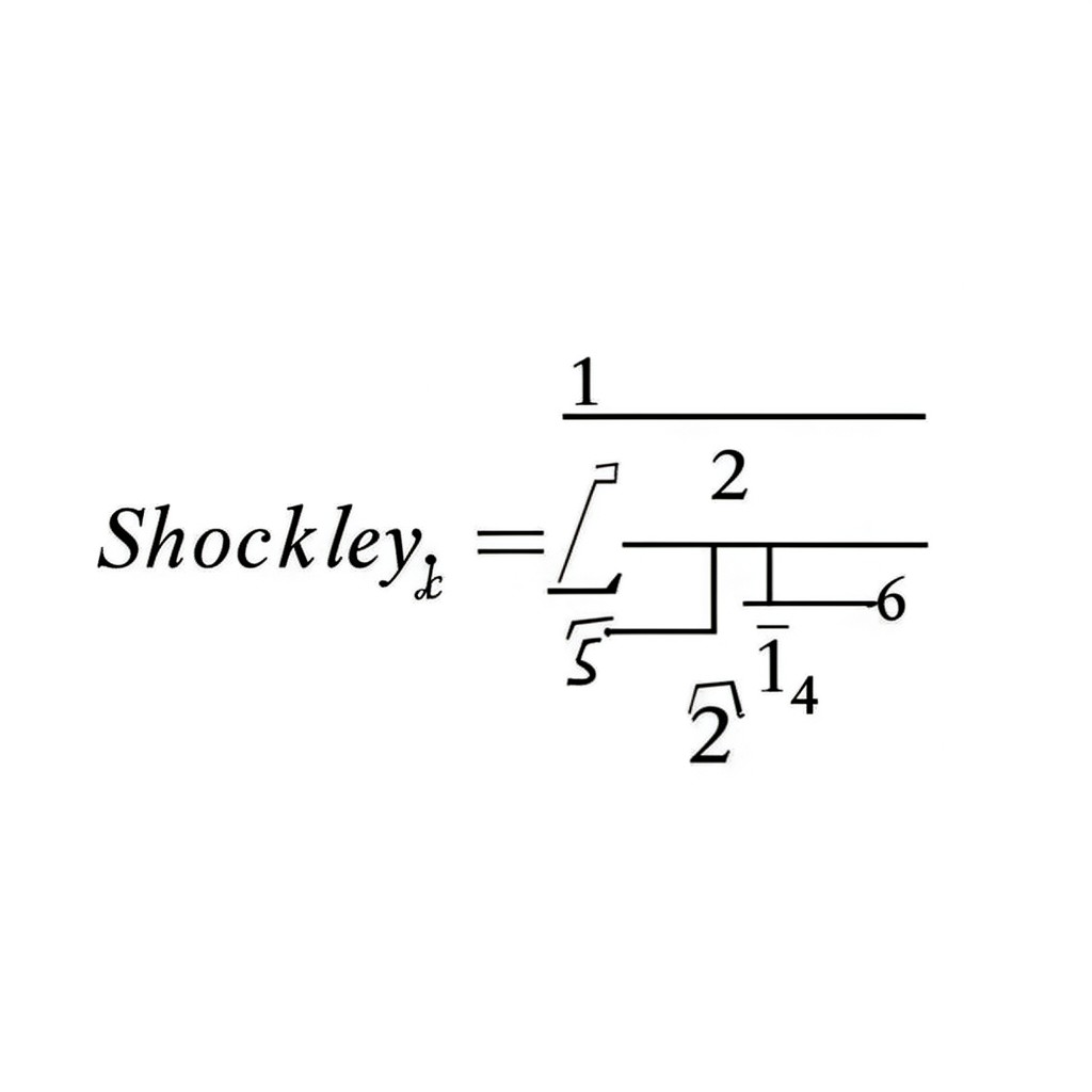 AI-generated illustration of Shockley diode equation
