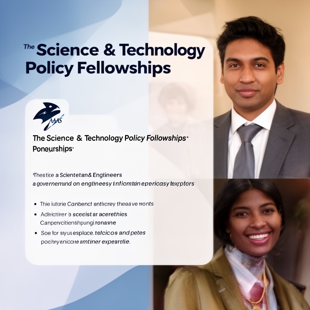 AI-generated illustration of Science & Technology Policy Fellowships program