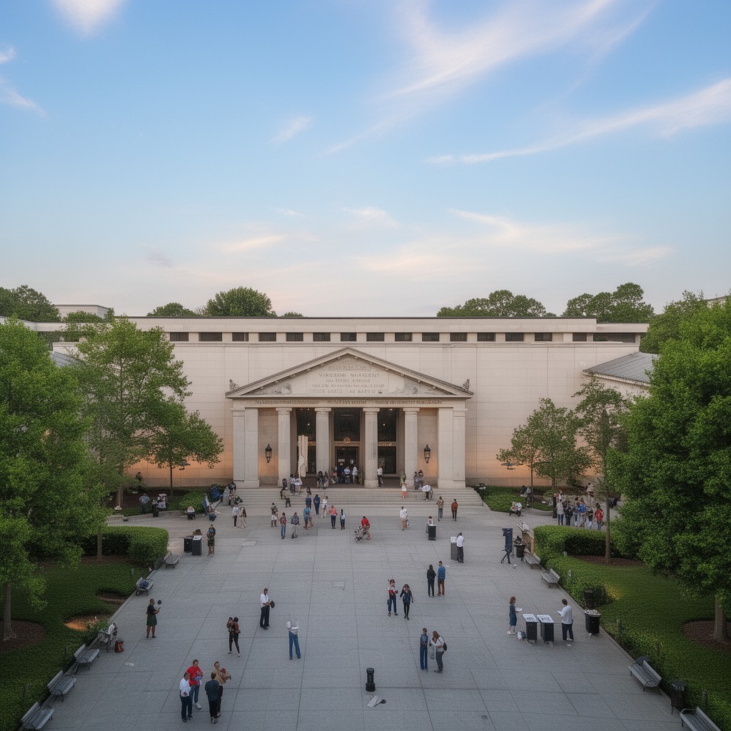 AI-generated illustration of Virginia Museum of Fine Arts