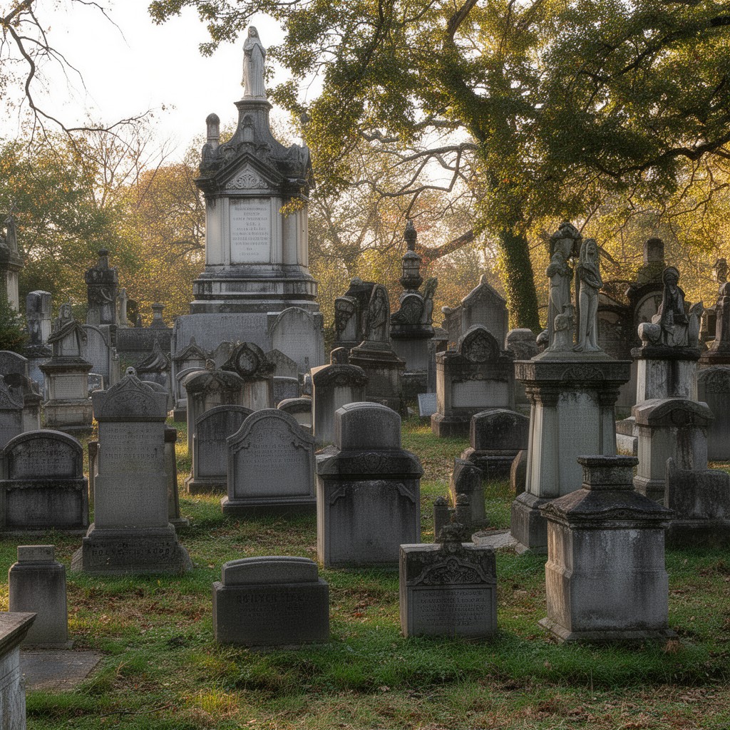 AI-generated illustration of Hollywood Cemetery