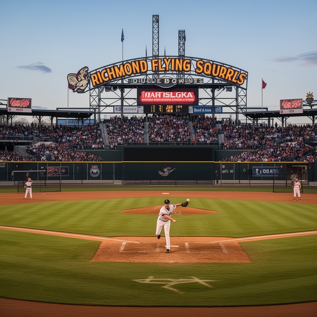 AI-generated illustration of Richmond Flying Squirrels