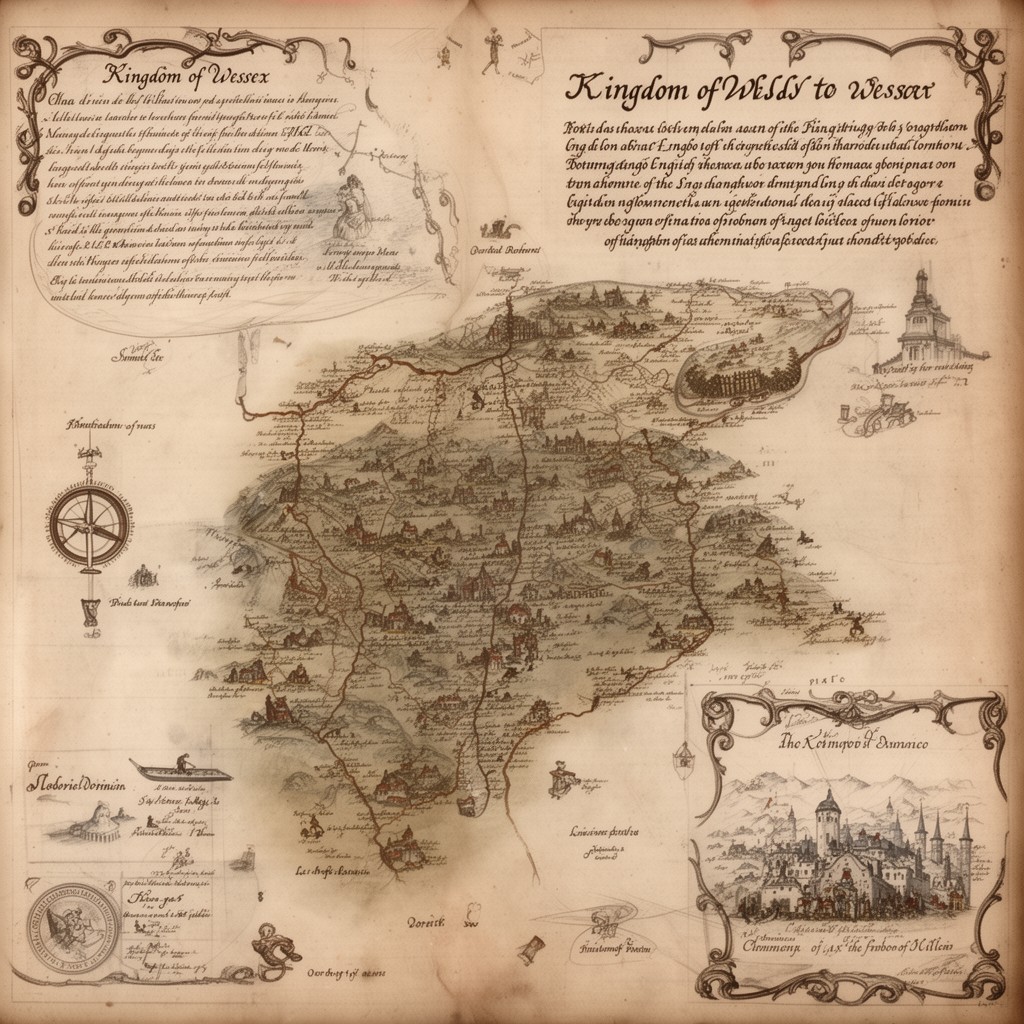 AI-generated illustration of Kingdom of Wessex