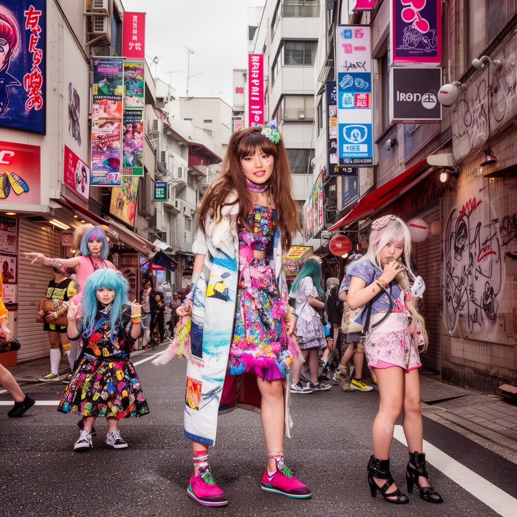 AI-generated illustration of Harajuku
