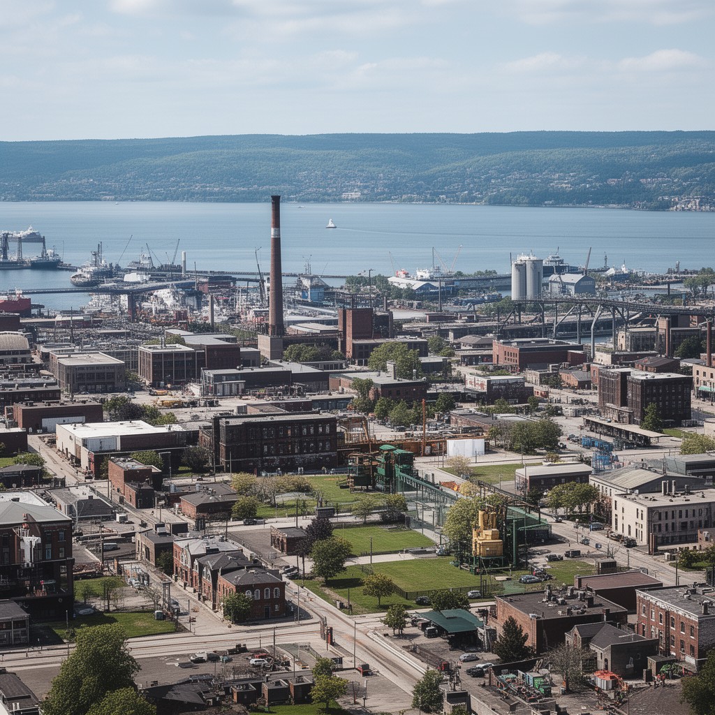 AI-generated illustration of Hamilton, Ontario, Canada