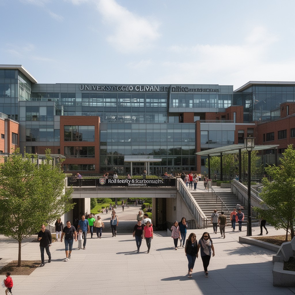 AI-generated illustration of Scarborough campus