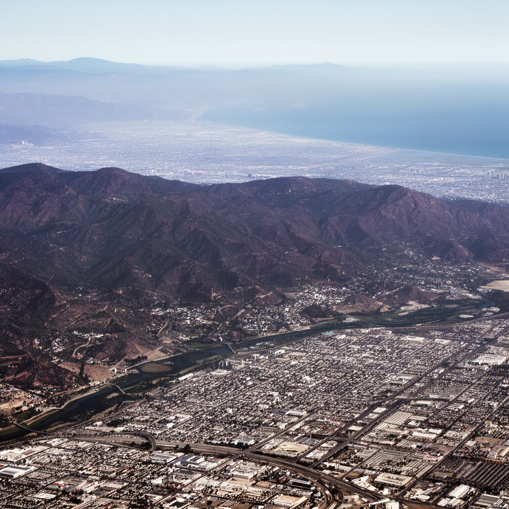 AI-generated illustration of Los Angeles Basin