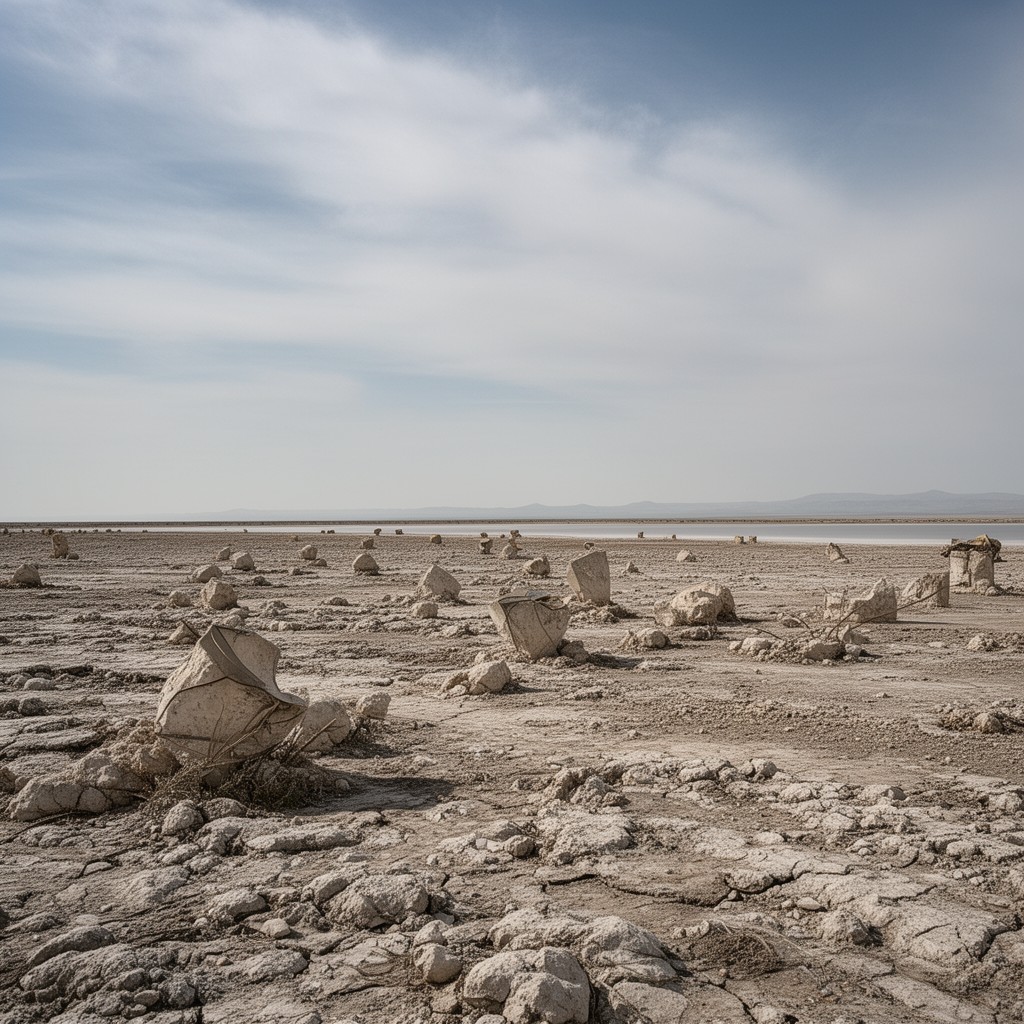 AI-generated illustration of Aral Sea