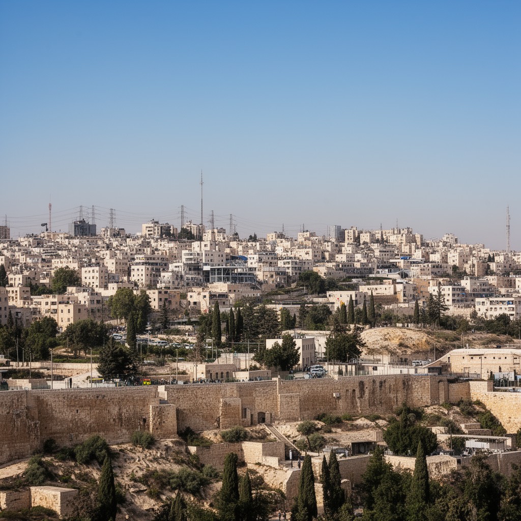 AI-generated illustration of West Jerusalem