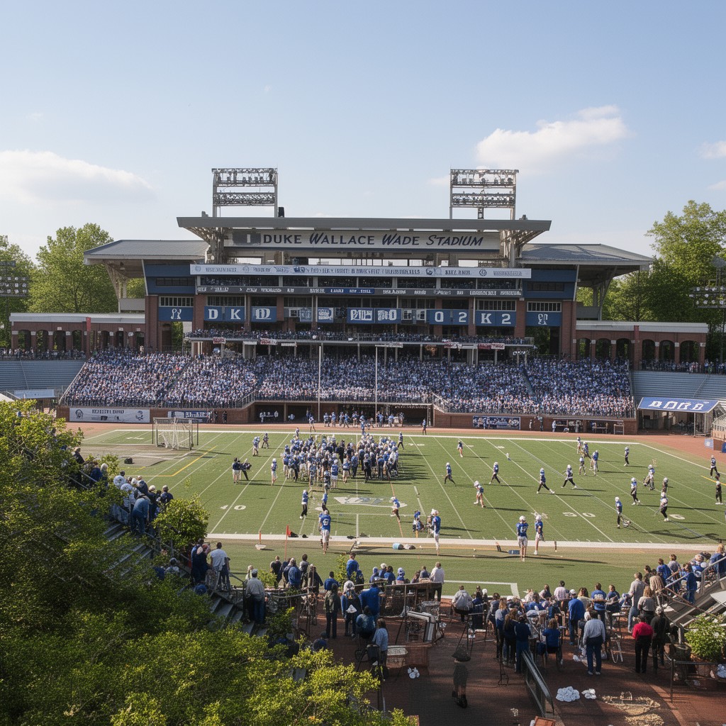AI-generated illustration of Wallace Wade Stadium
