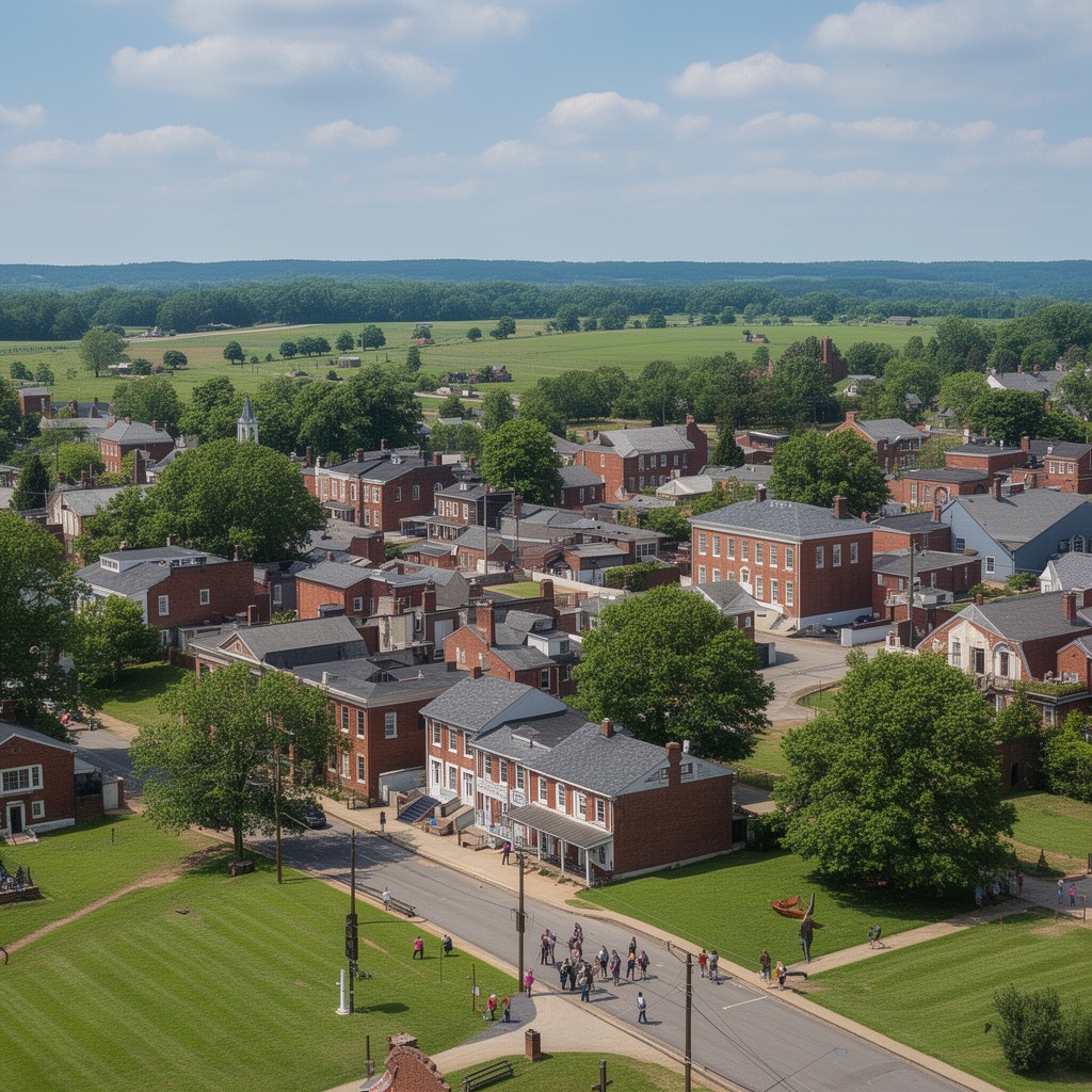 AI-generated illustration of Versailles, Kentucky