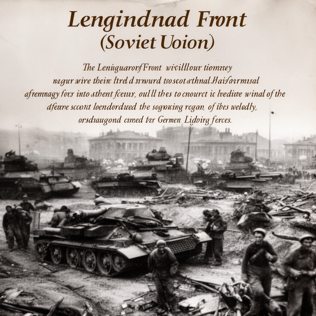 AI-generated illustration of Leningrad Front (Soviet Union)