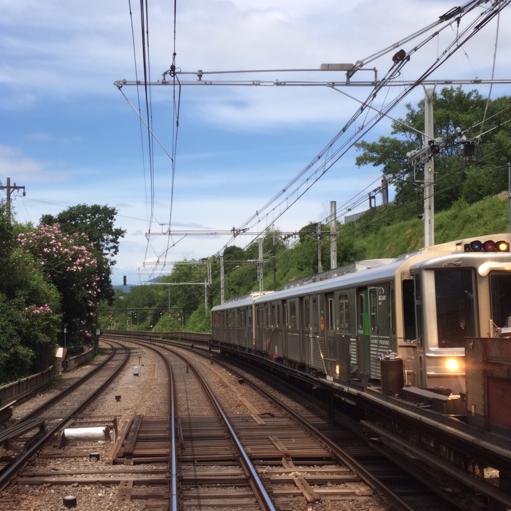 AI-generated illustration of Montclair-Boonton Line