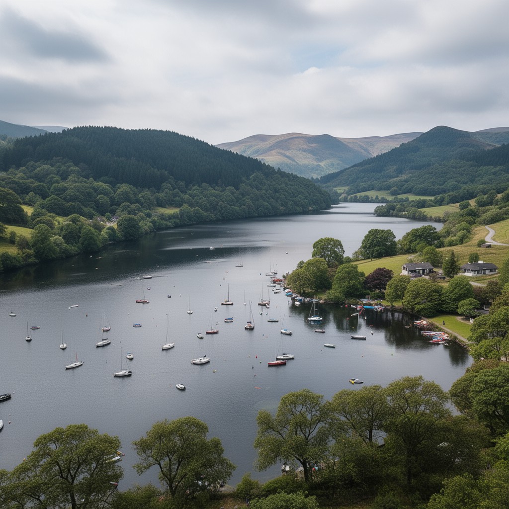 AI-generated illustration of Bala Lake