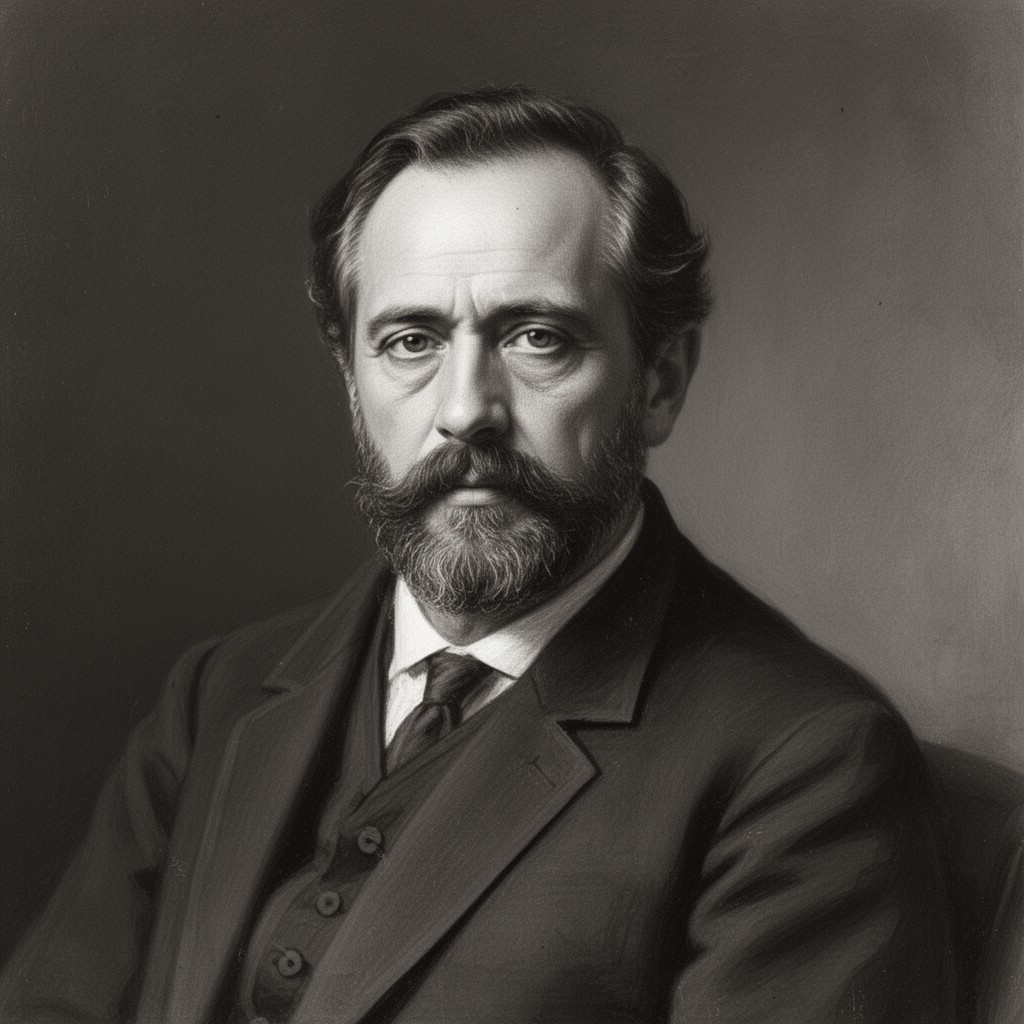 AI-generated illustration of Frédéric Passy