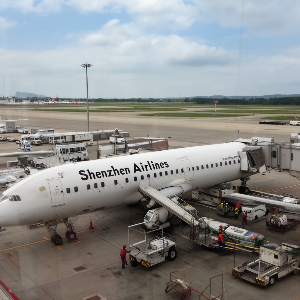 AI-generated illustration of Shenzhen Airlines