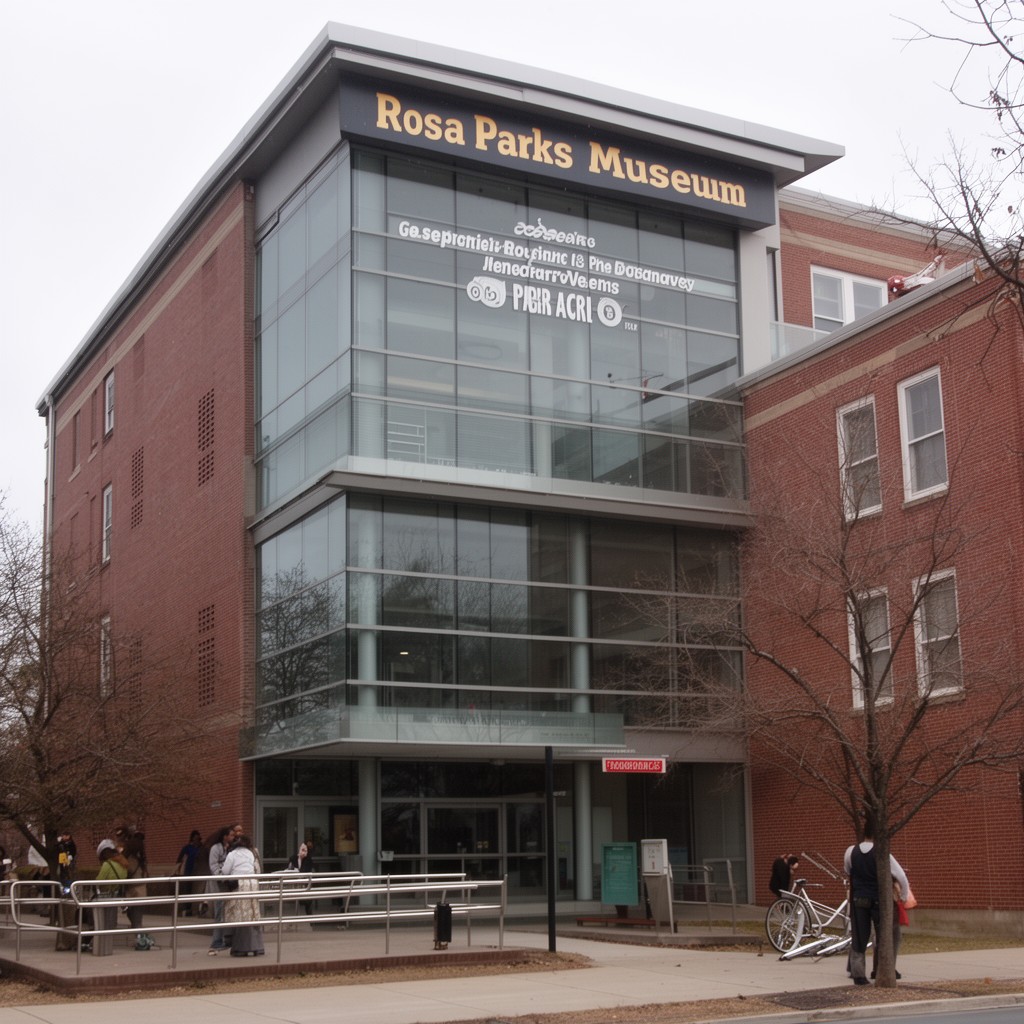 AI-generated illustration of Rosa Parks Museum