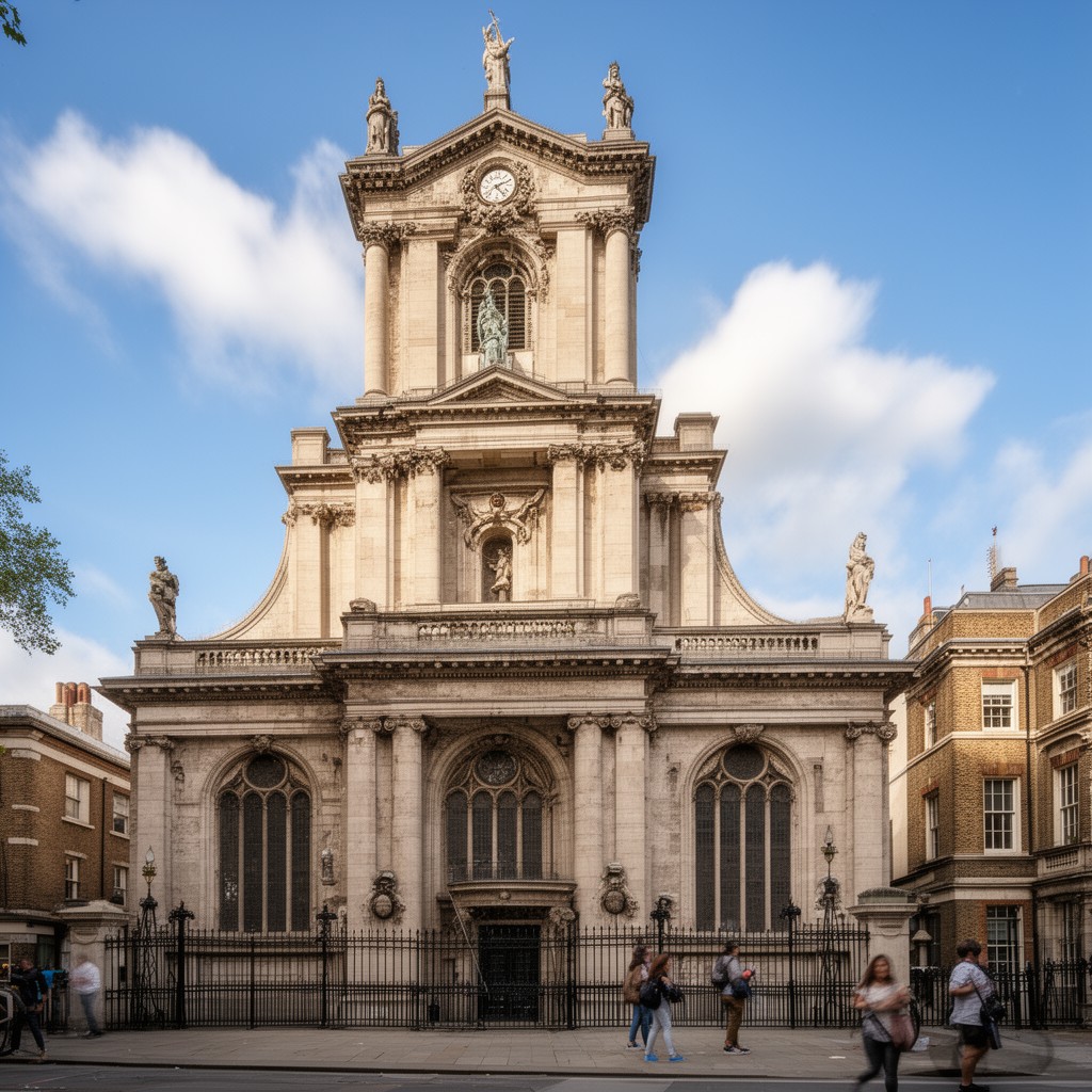 AI-generated illustration of St George-in-the-East