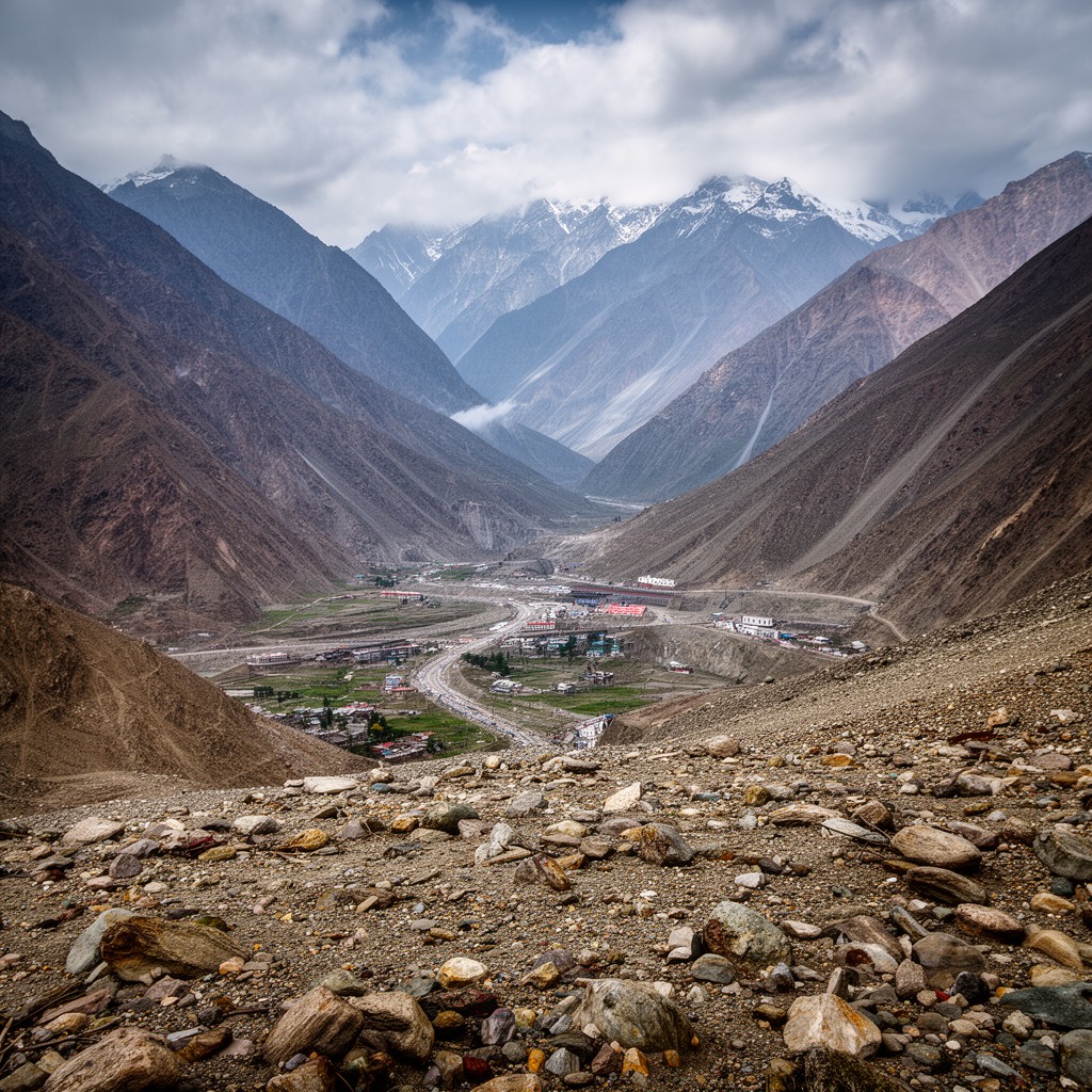 AI-generated illustration of Lowari Pass