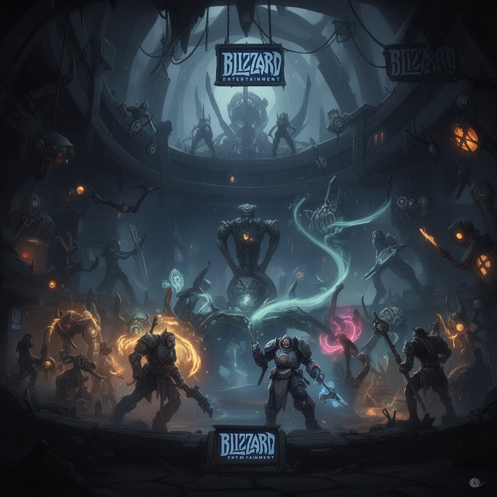 AI-generated illustration of Blizzard Entertainment