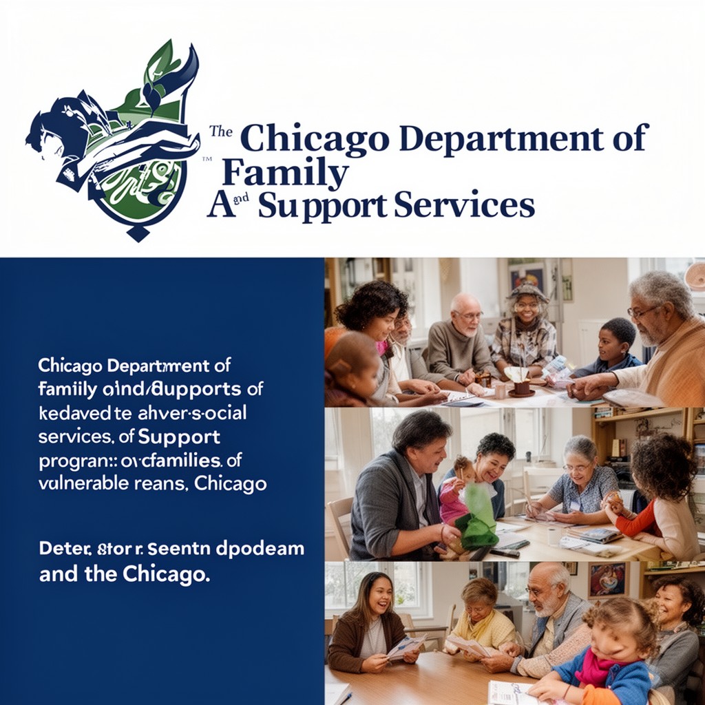 AI-generated illustration of Chicago Department of Family and Support Services
