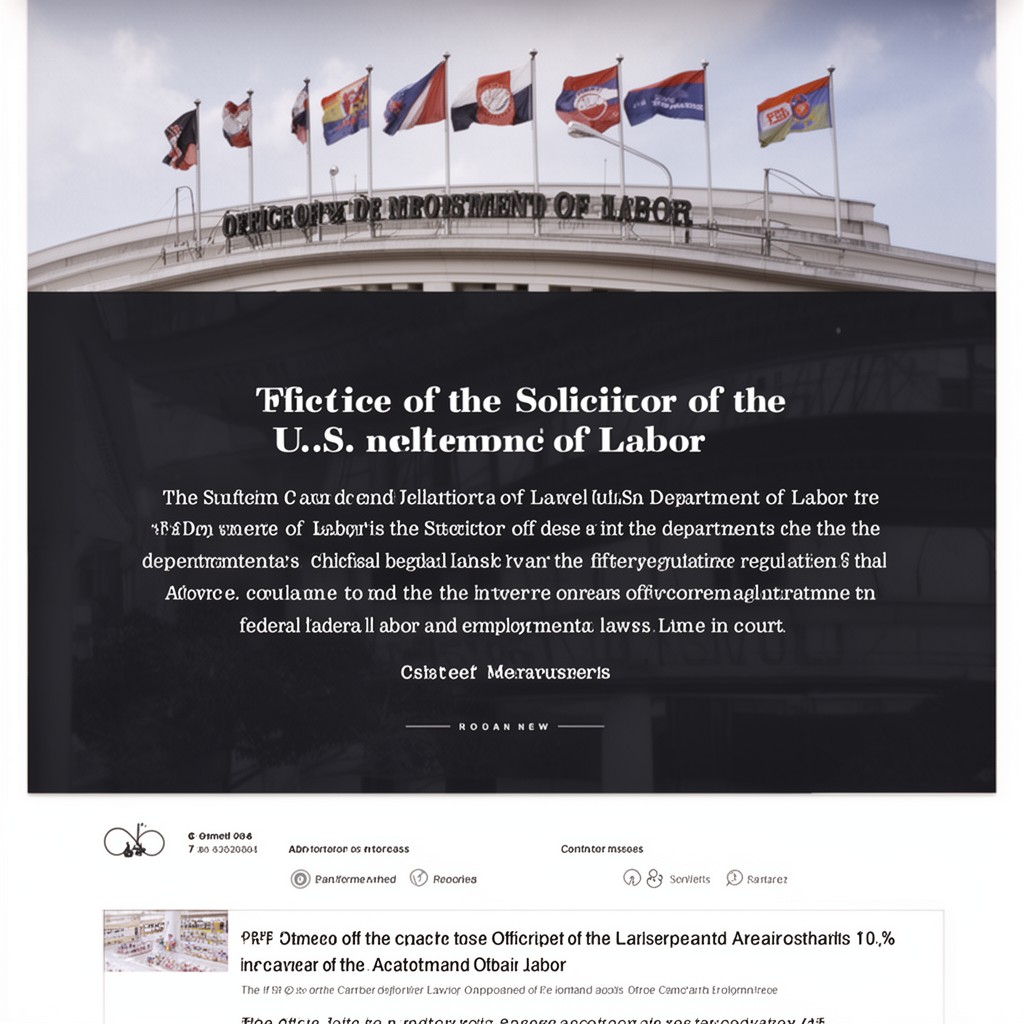 AI-generated illustration of Office of the Solicitor of the U.S. Department of Labor