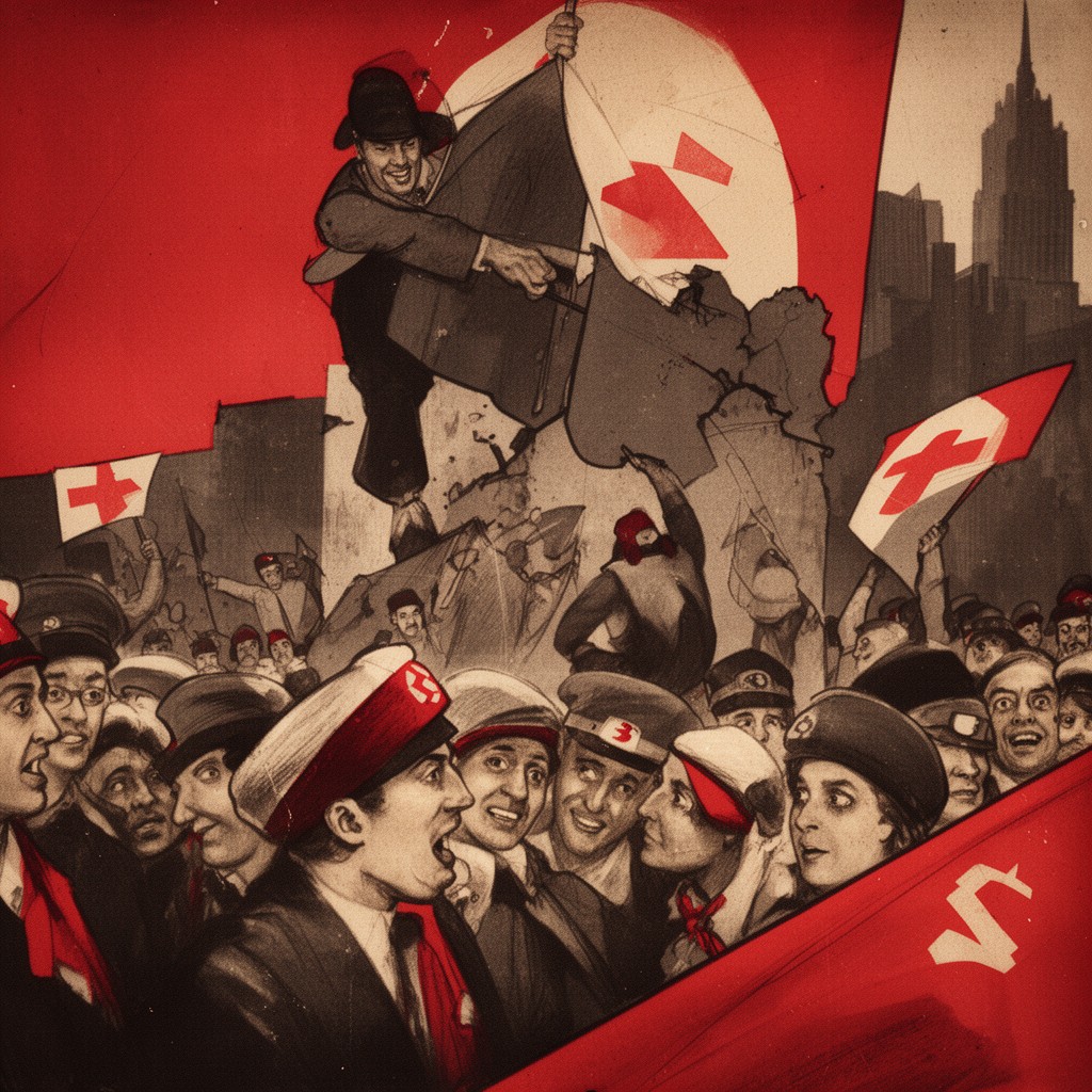 AI-generated illustration of Communist Party of Germany