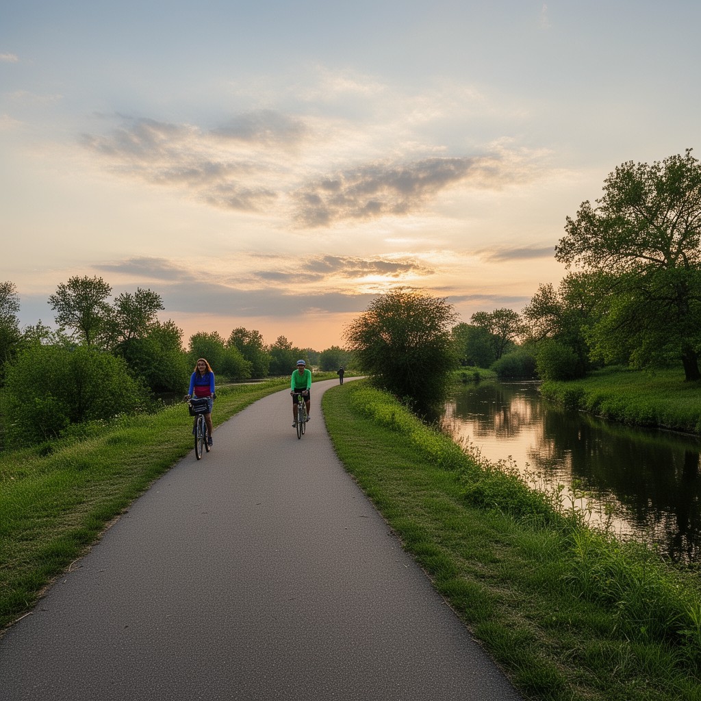 AI-generated illustration of Salt Creek Trail (Illinois)