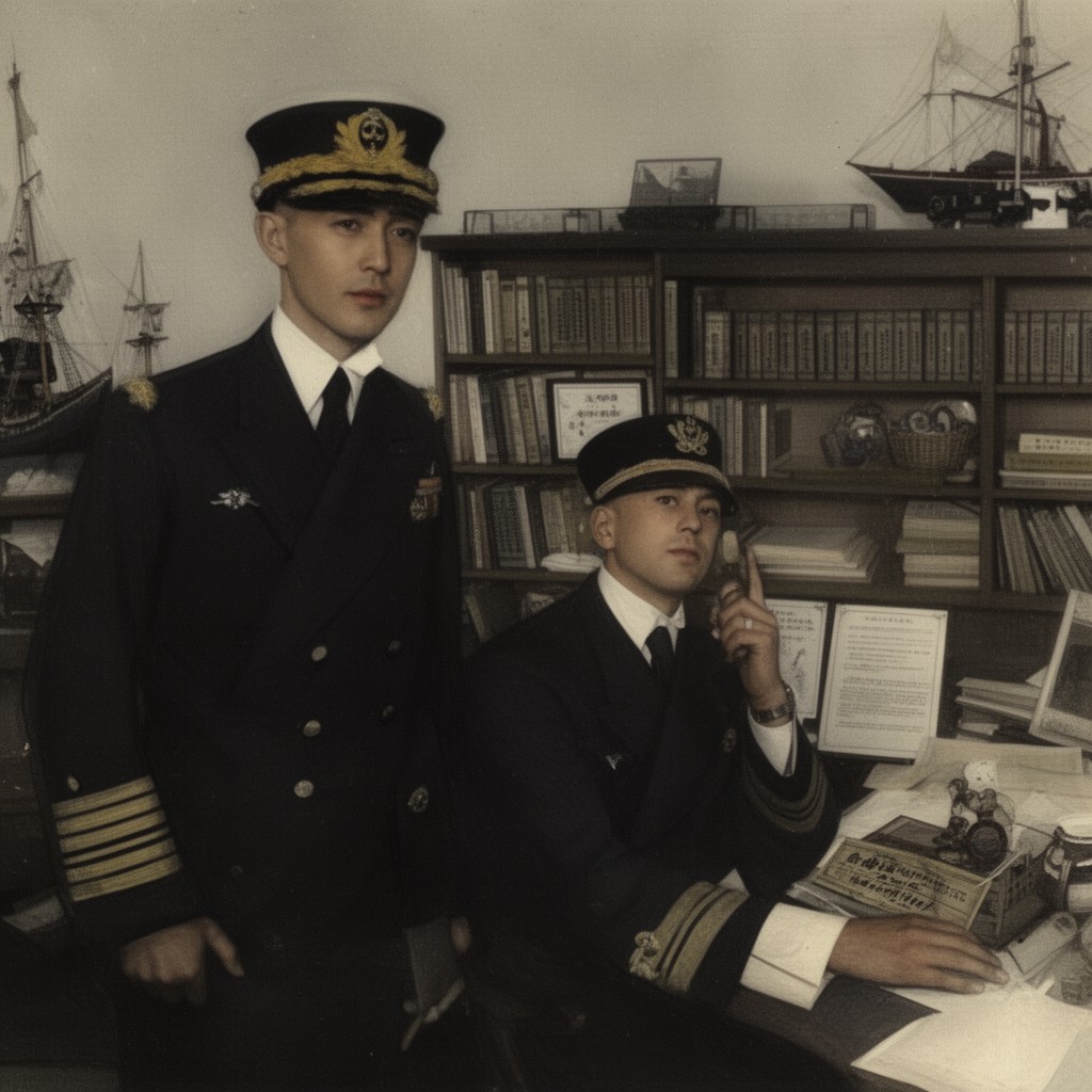AI-generated illustration of Vice Admiral (Imperial Japanese Navy)