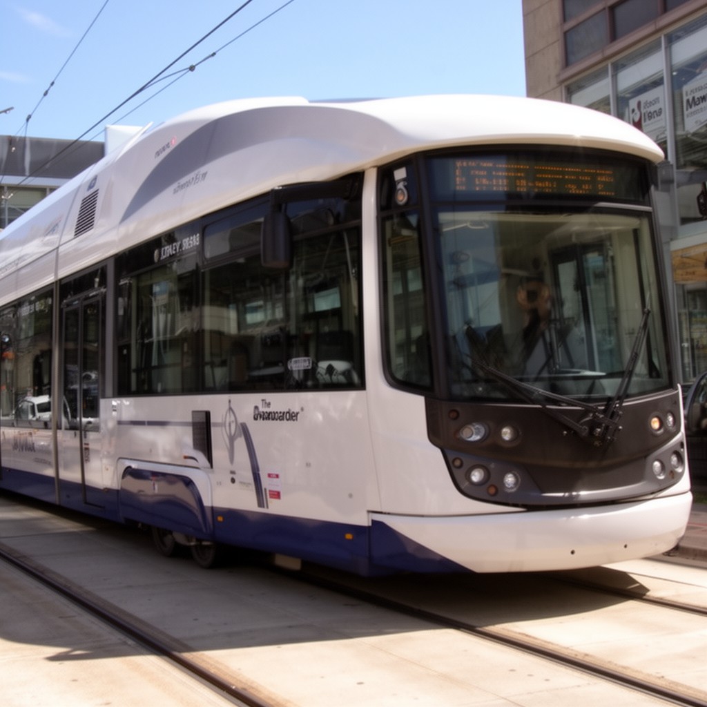 AI-generated illustration of Bombardier Flexity Swift
